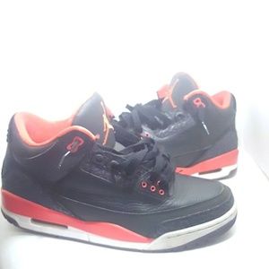 Air jordan retro 3 crimson Men's 9.5